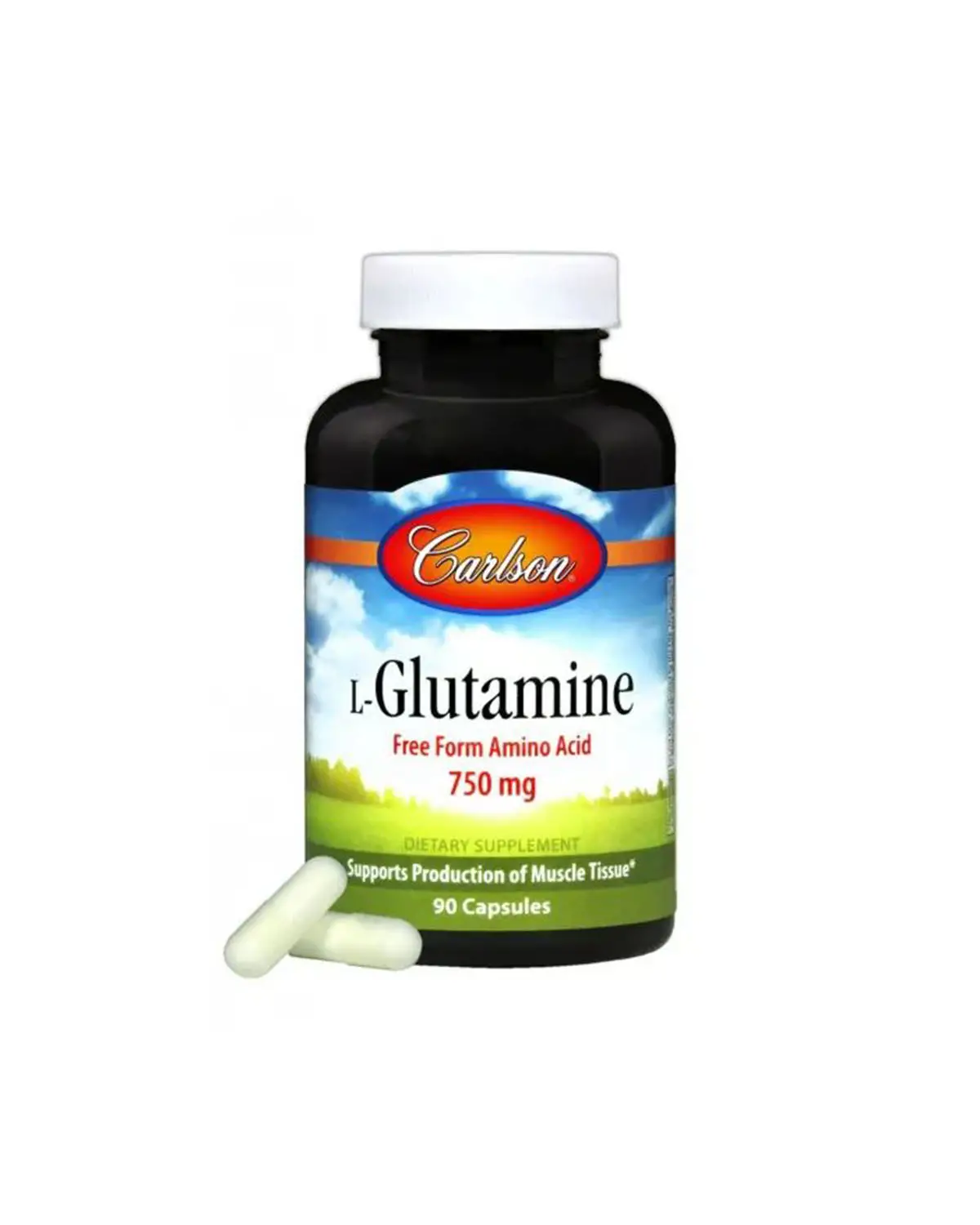 L-глютамін 750 мг | 90 кап Carlson Labs 20203624