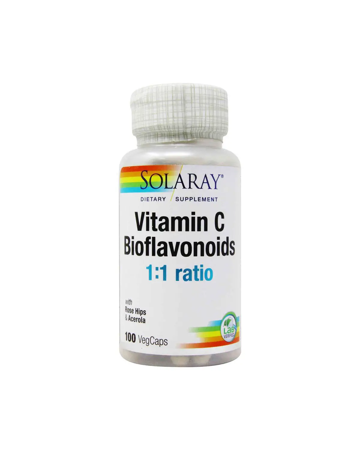 Вітамін C та біофлавоноїди | 100 кап Solaray 20203627