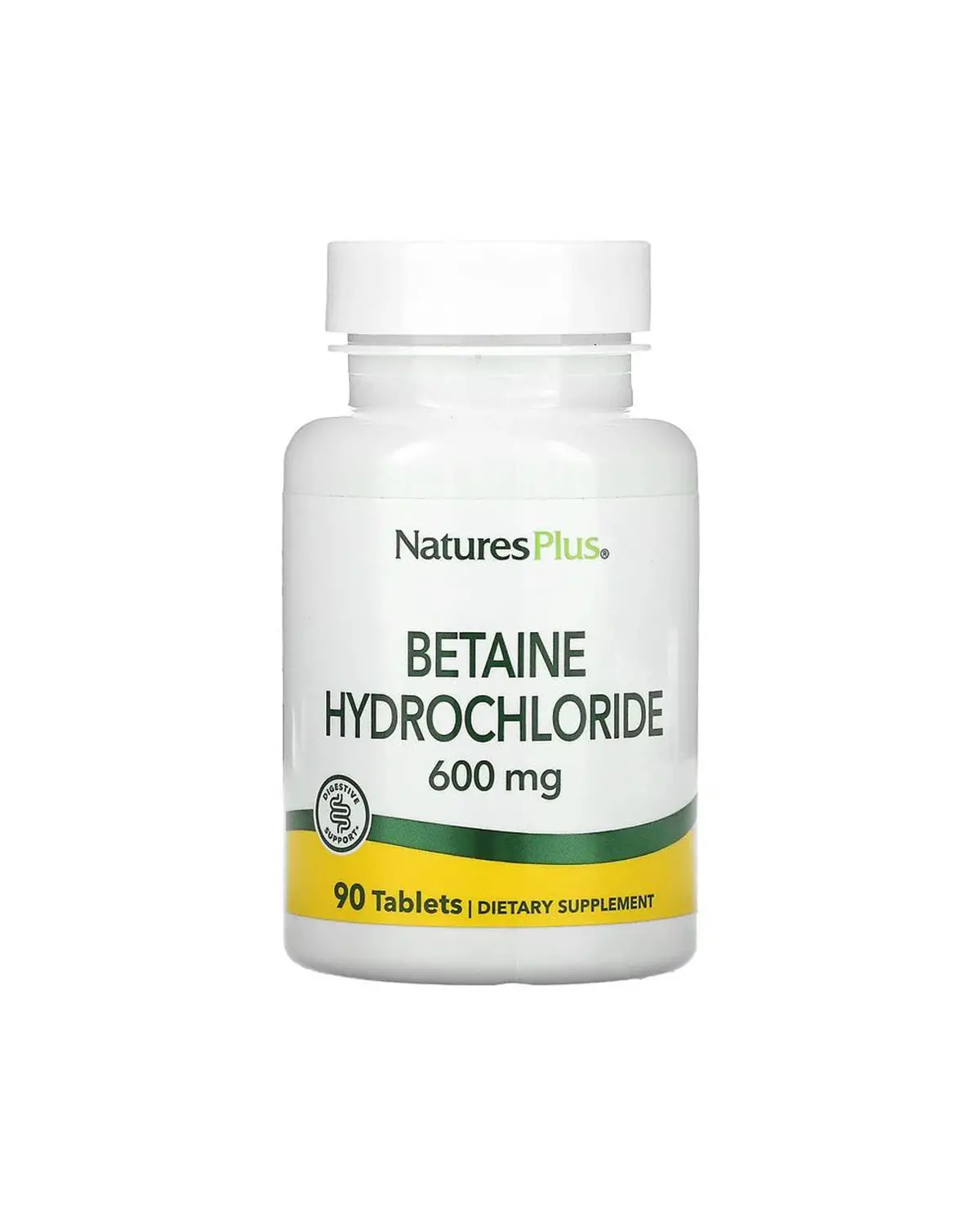 Бетаїн HCl 600 мг | 90 таб Natures Plus 20203665