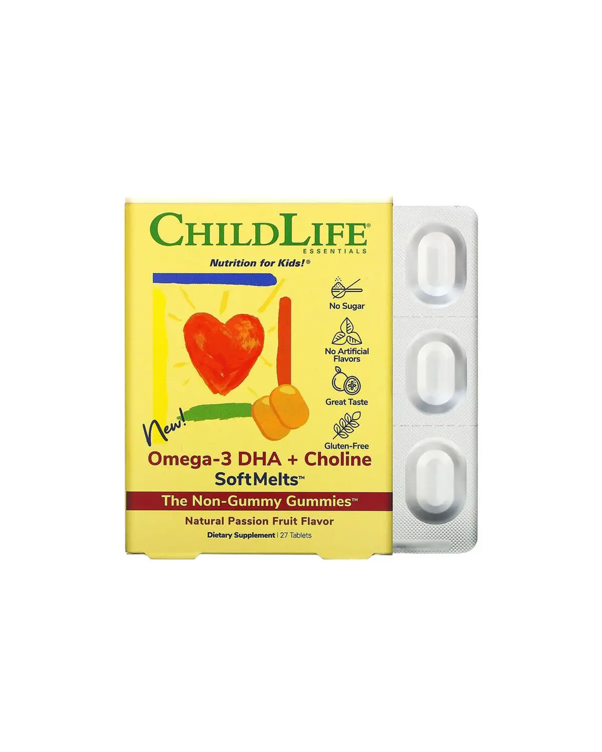 Омега-3 ДГК + холін для дітей | 27 таб ChildLife 20203766