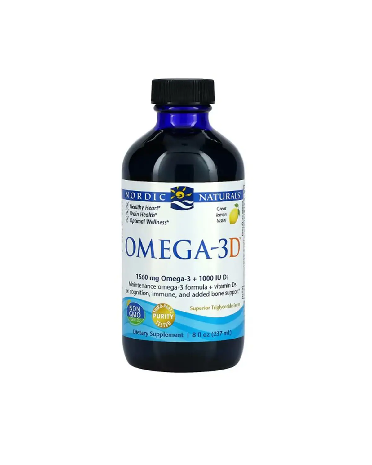 Омега-3 + D3 лимон | 237 мл Nordic Naturals 202040052