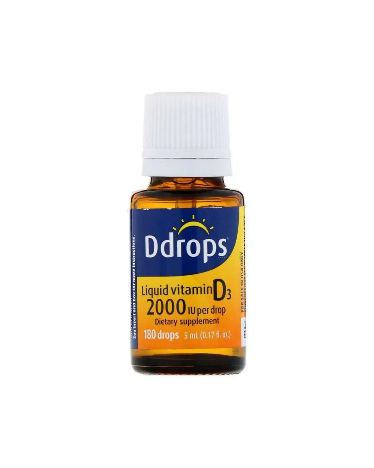 Жидкий витамин D3 2000 МЕ | 5 мл Ddrops 202040203