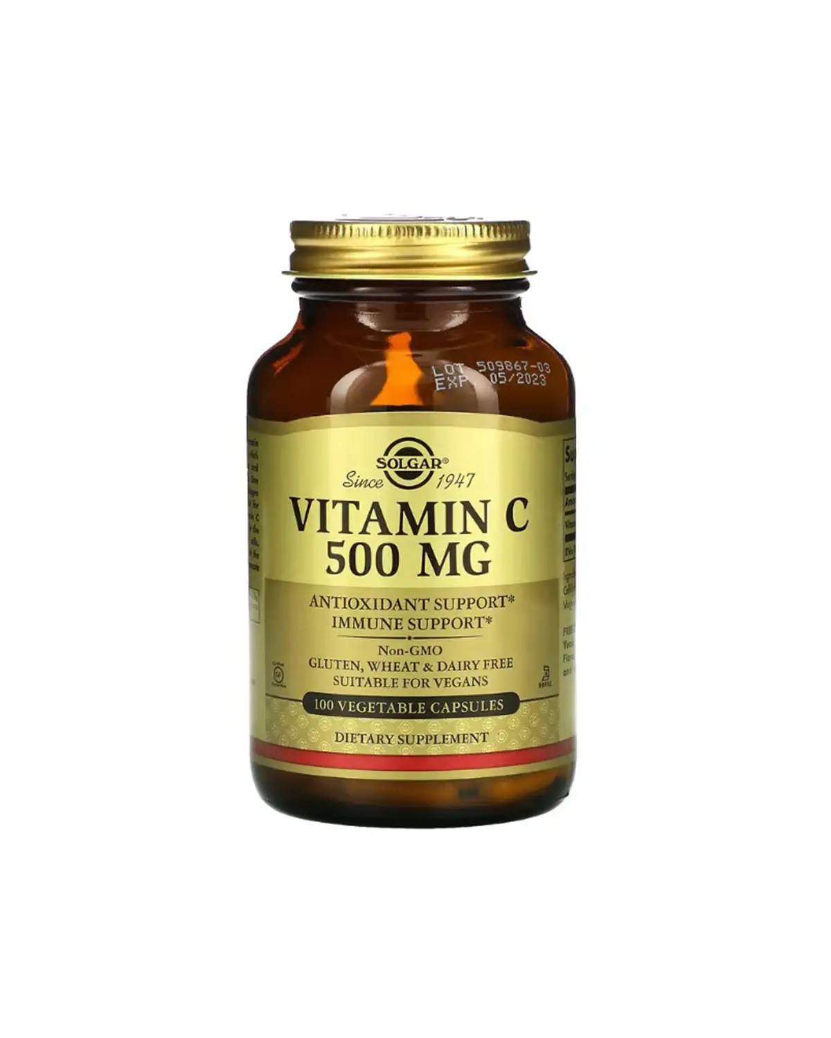 Вітамін C 500 мг | 100 кап Solgar 202040234
