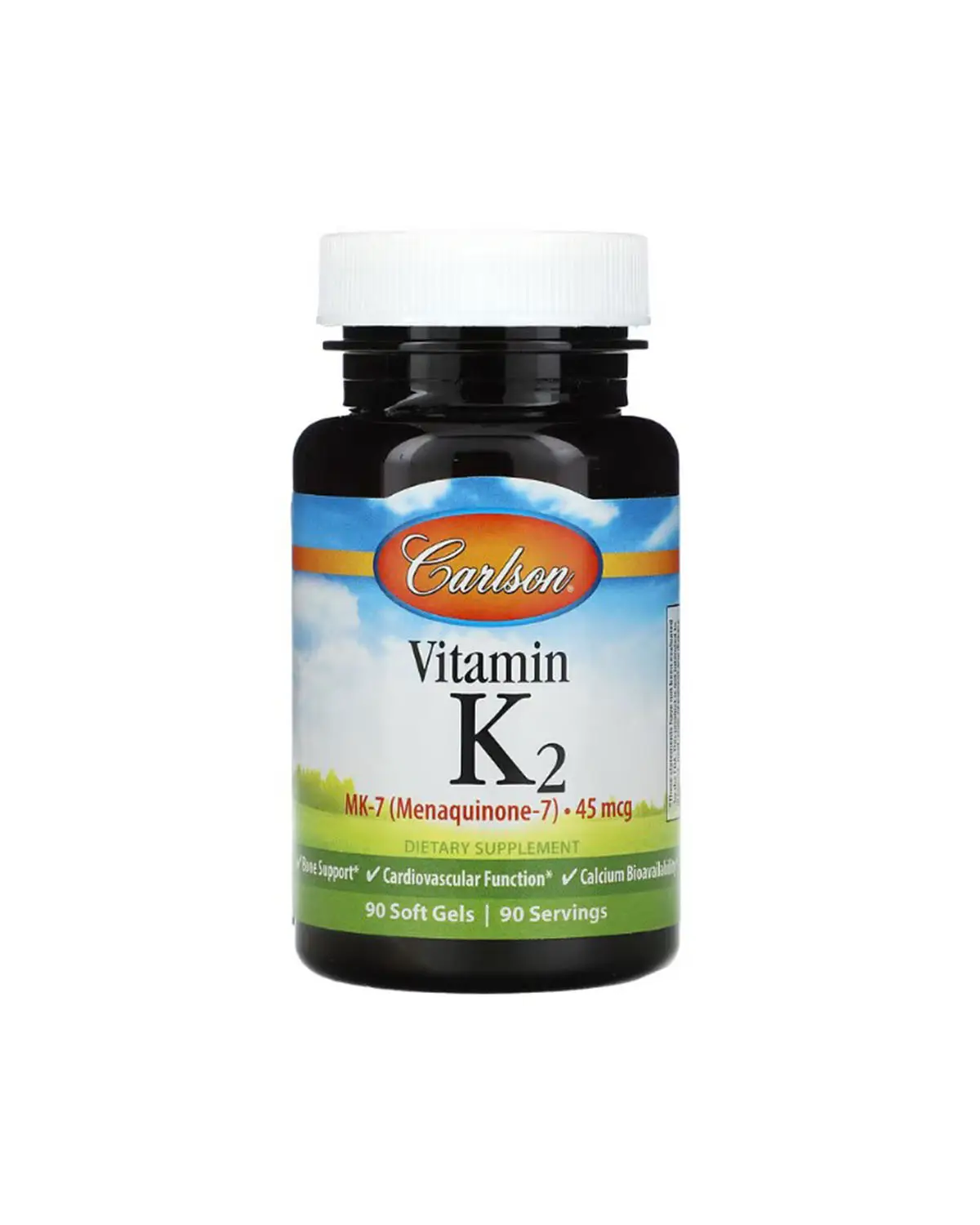 Витамин К2 (МК-7) 45 мкг | 90 кап Carlson Labs 202040617