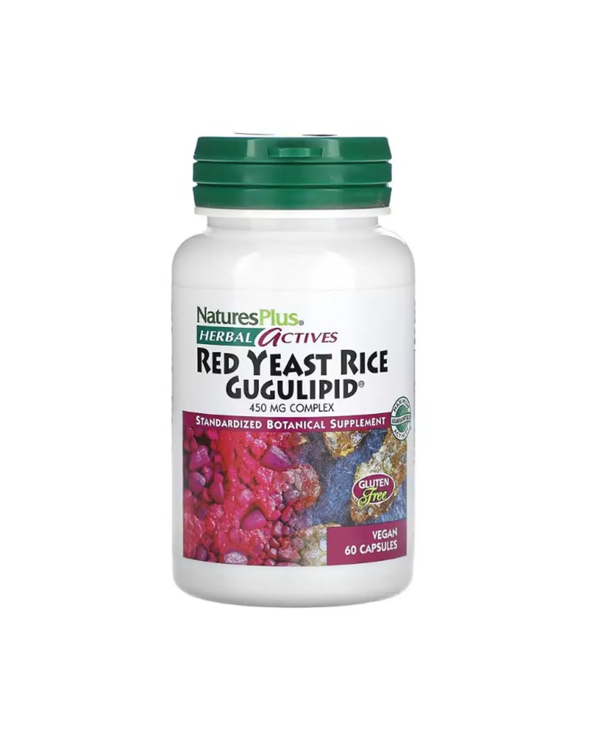 Красный дрожжевой рис + гуггулстероны 450 мг | 60 кап Natures Plus 20205355