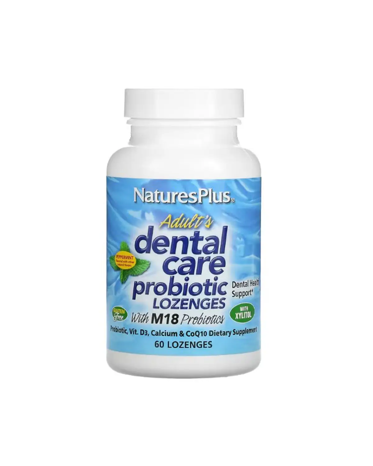 Пробиотик для полости рта вкус мяты | 60 леденцов Natures Plus 20205402