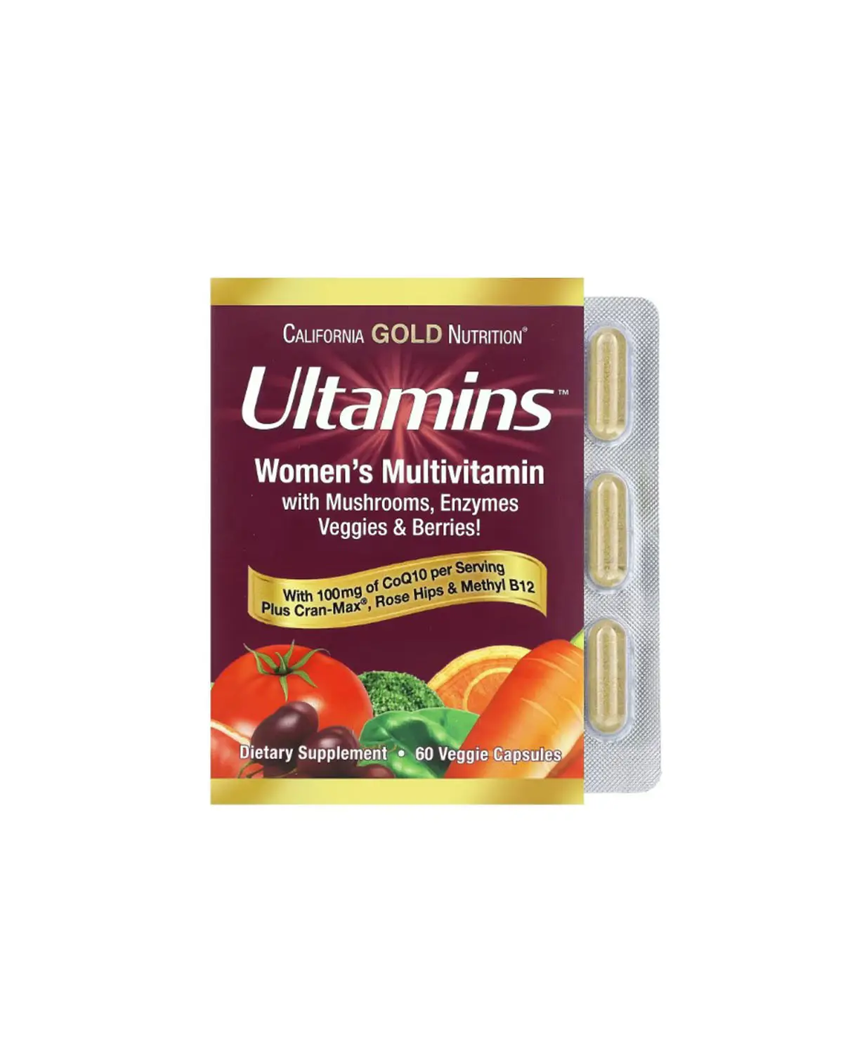 Мультивитамины для женщин | 60 кап California Gold Nutrition 20205898