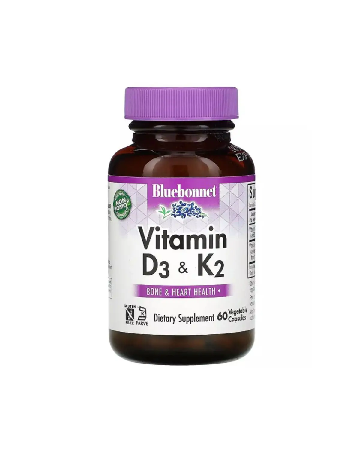 Вітаміни D3 і K2 | 60 кап Bluebonnet Nutrition 20206027