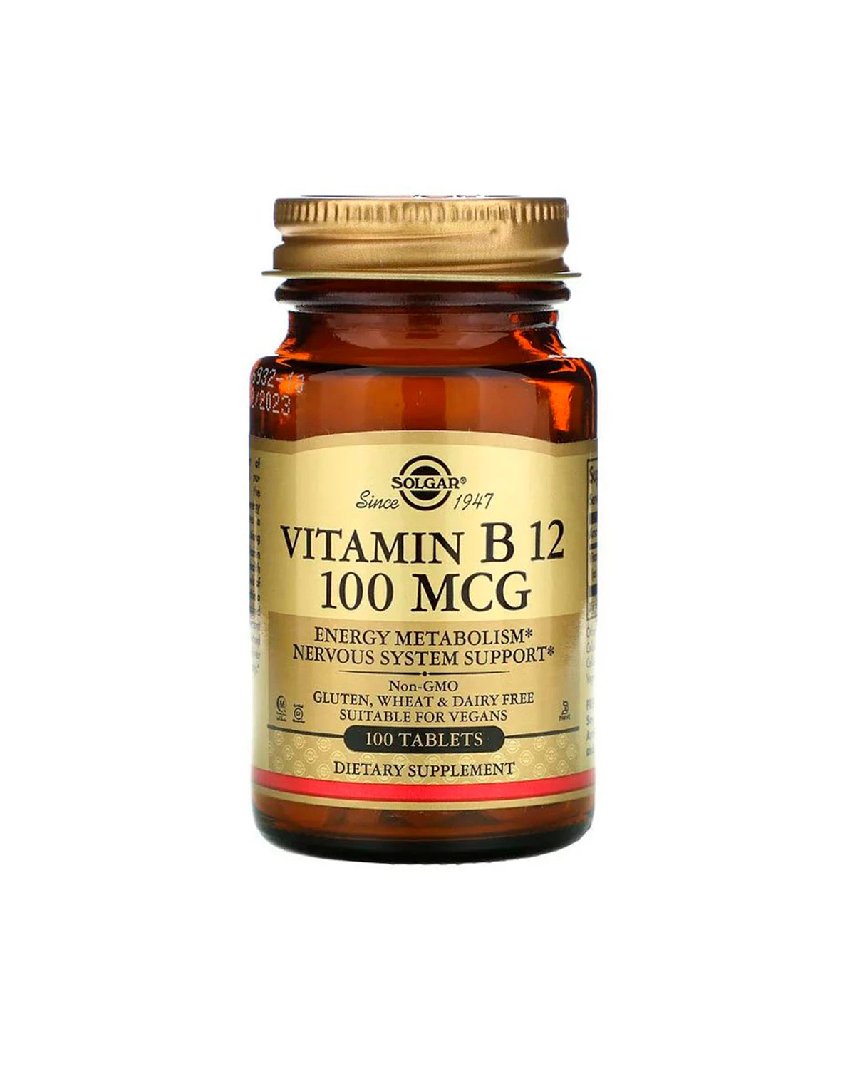 Витамин B12  100 мкг | 100 таб Solgar 20300041