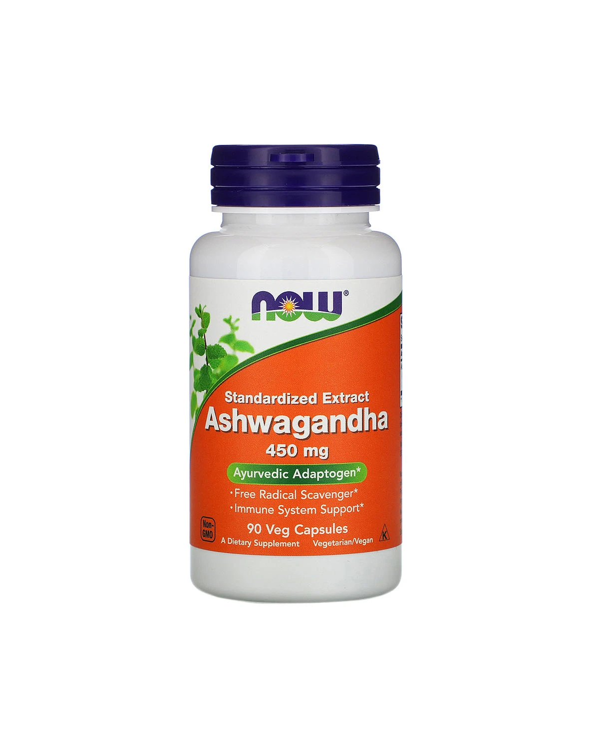 Ашваганда екстракт 450 мг | 90 кап Now Foods 20300181