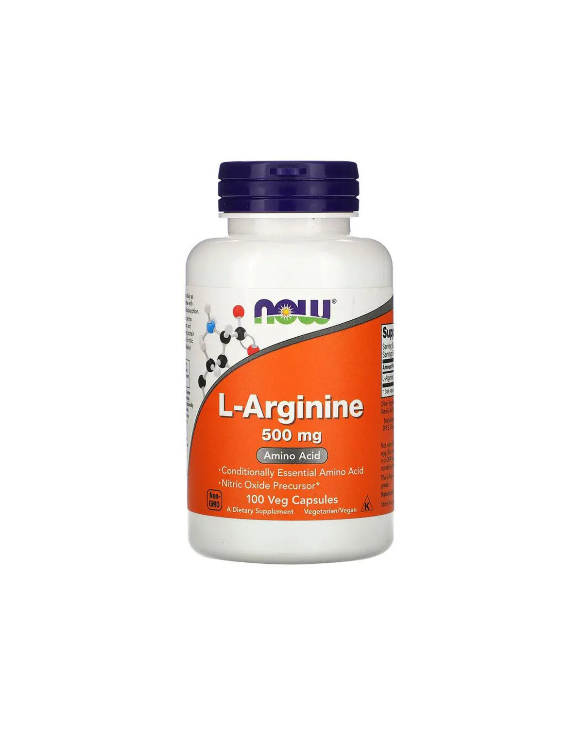 L-аргинин 500 мг | 100 кап Now Foods 20300187