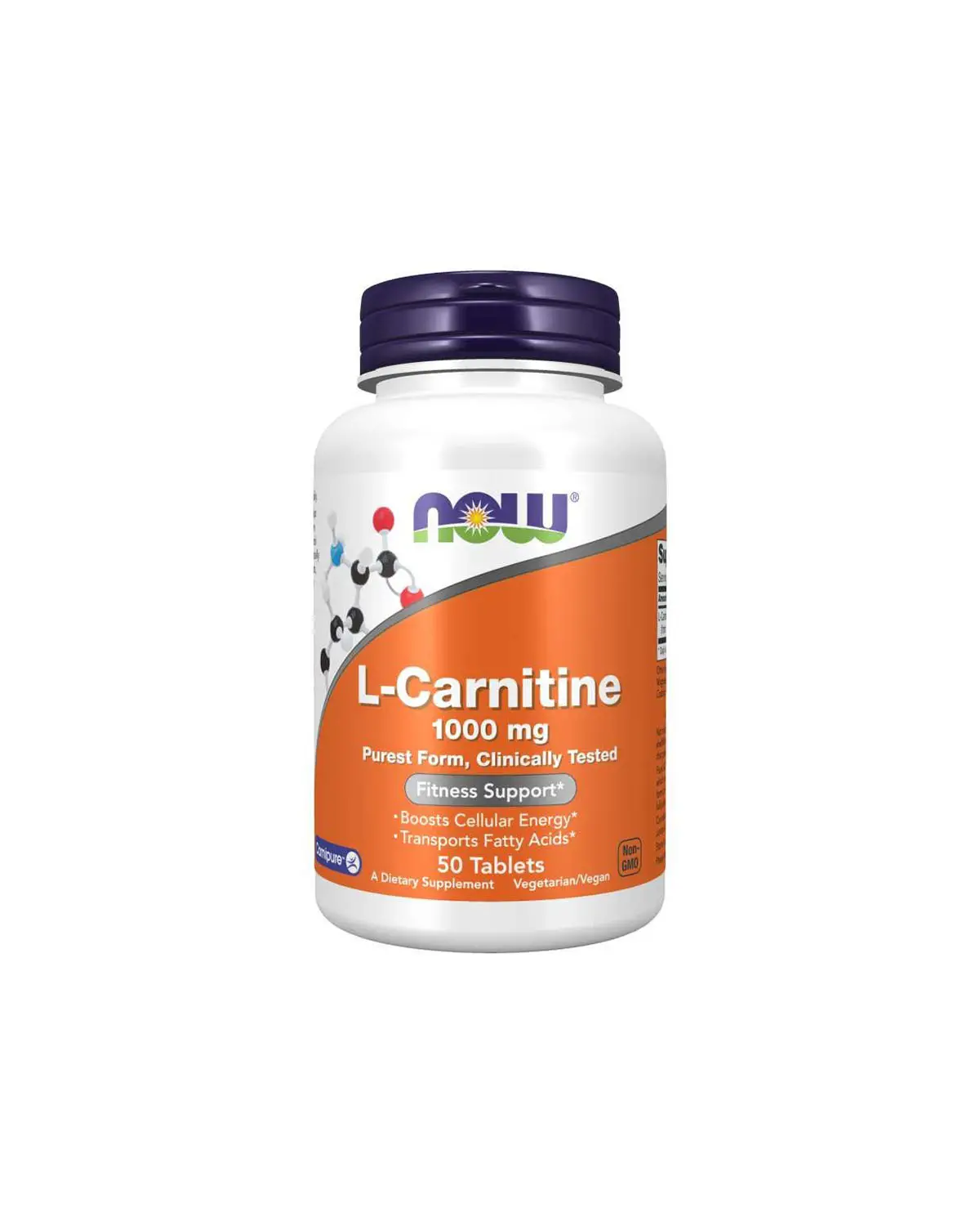 L-Карнітин 1000 мг | 50 таб Now Foods 20300195