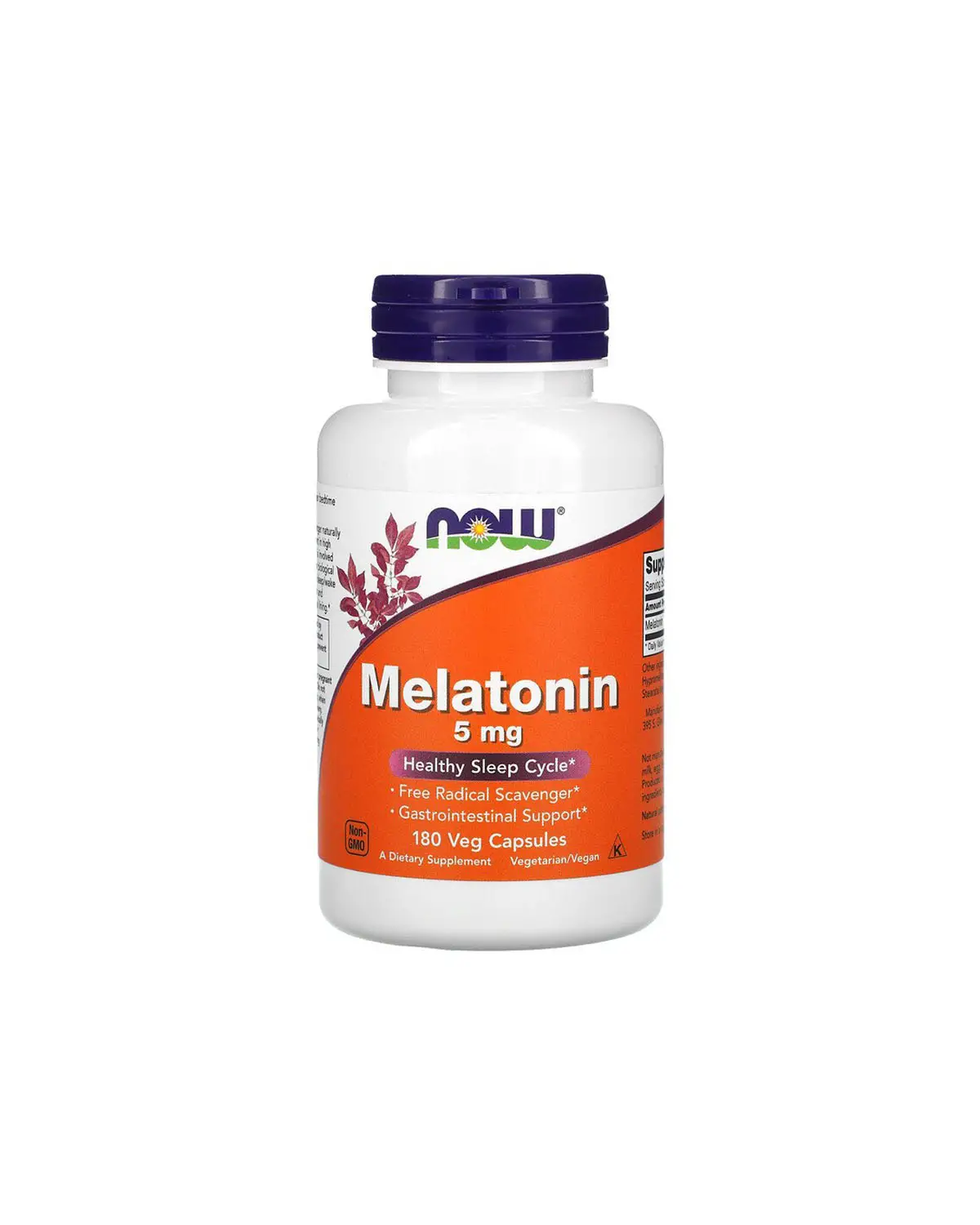 Мелатонин 5 мг | 180 кап Now Foods 20300278