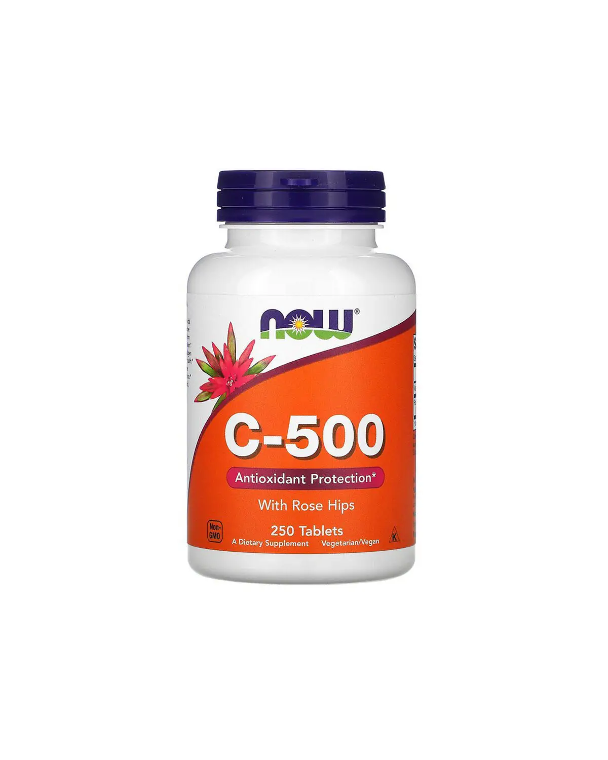 Вітамін C- 500 з шипшиною | 250 таб Now Foods 20300330
