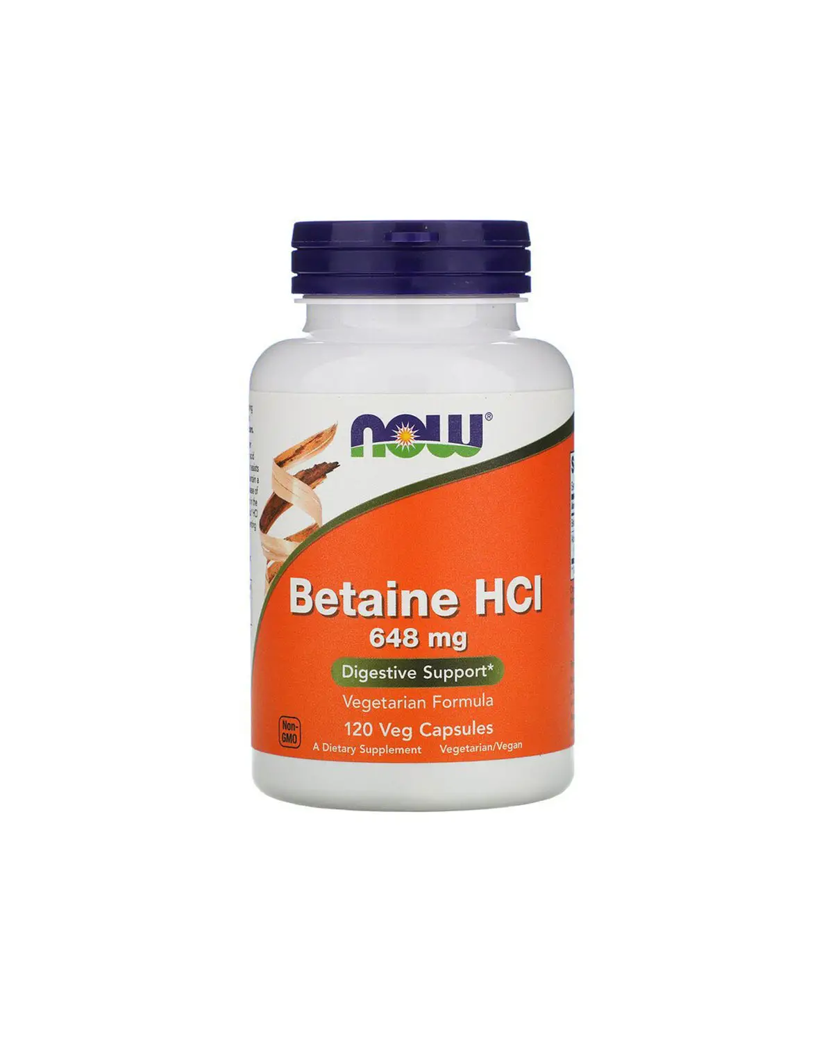Бетаин HCl 648 мг | 120 кап Now Foods 20300338
