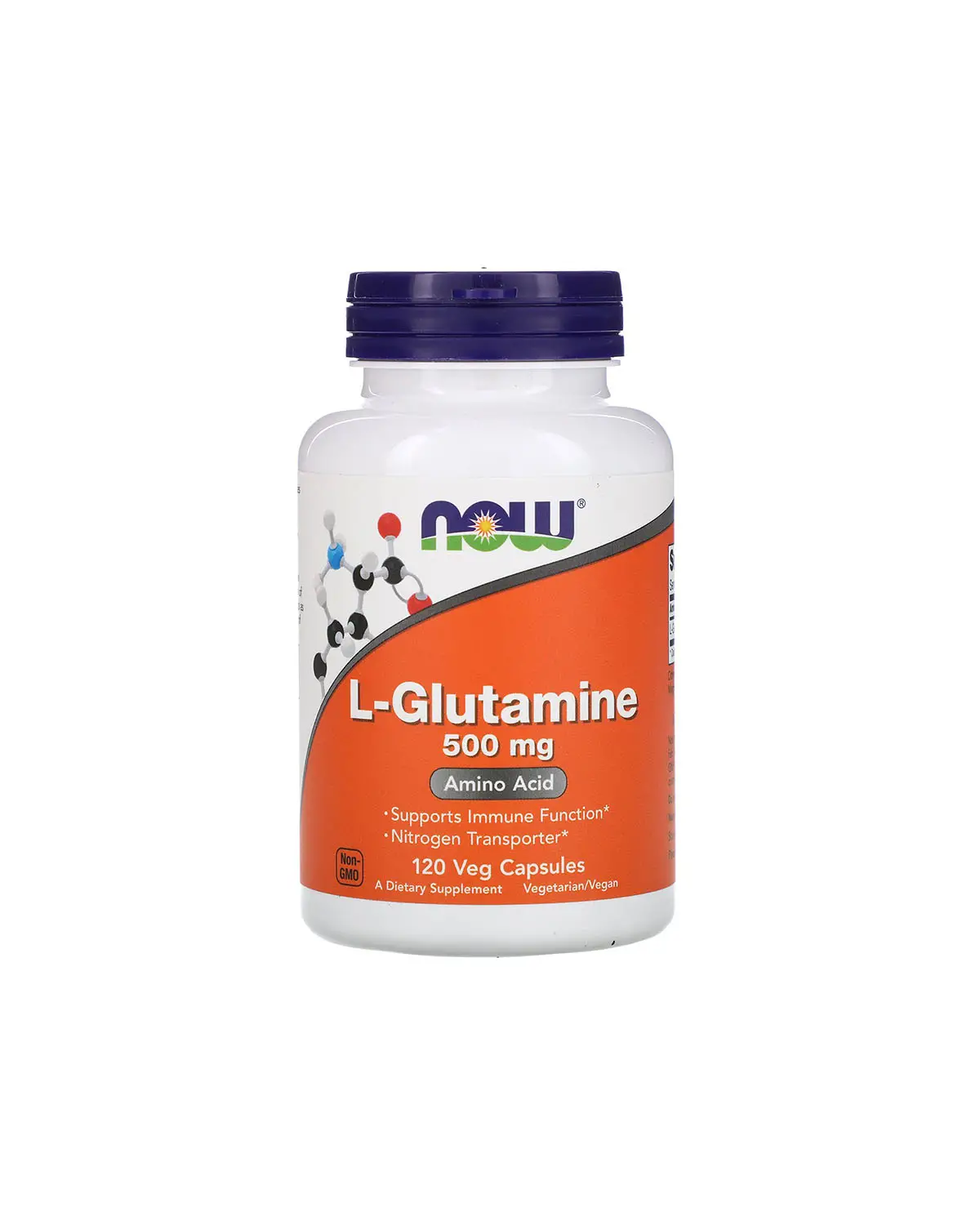L-глютамін 500 мг | 120 кап Now Foods 20300357