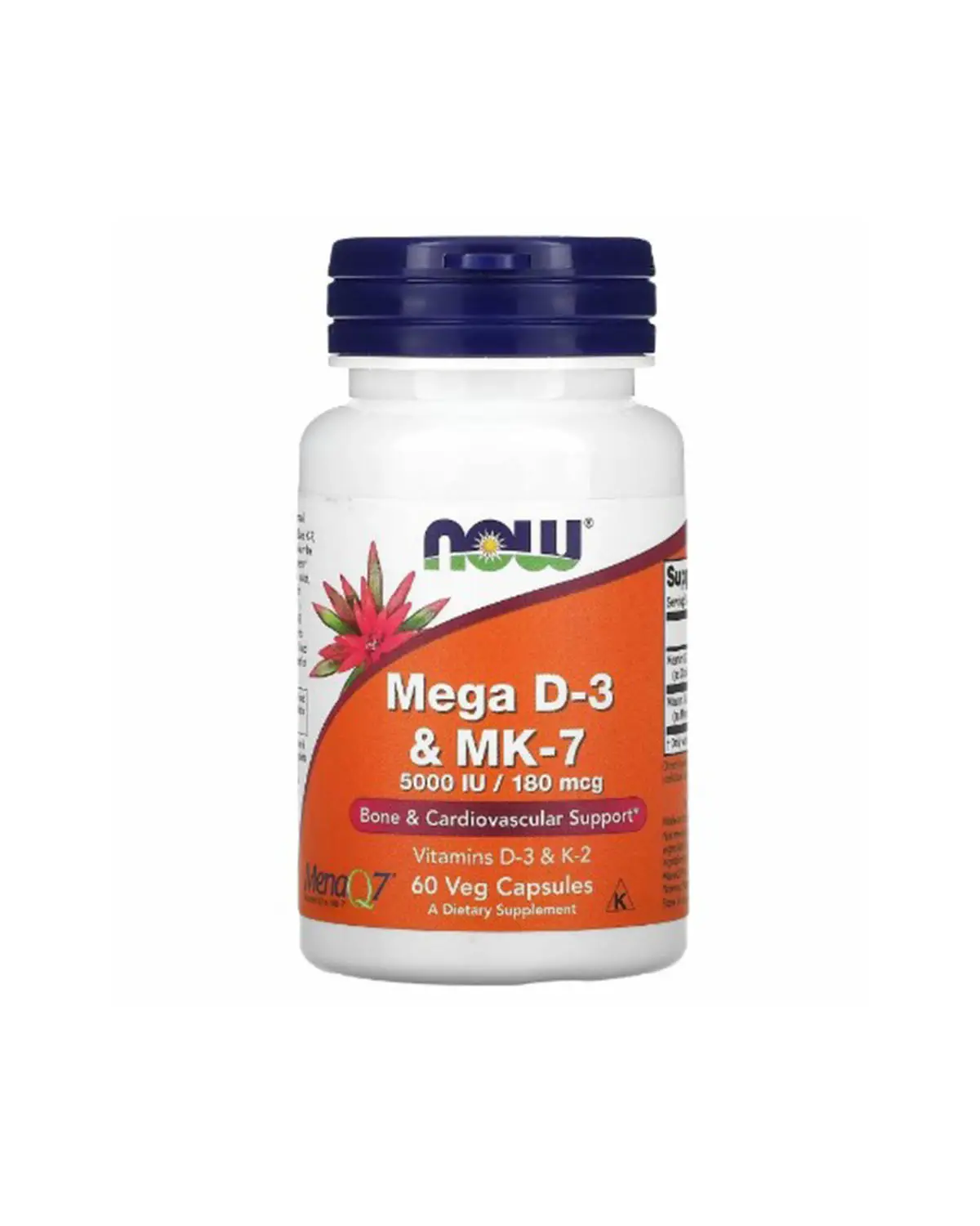 Витамин D-3 и MK-7 | 60 кап Now Foods 20300411