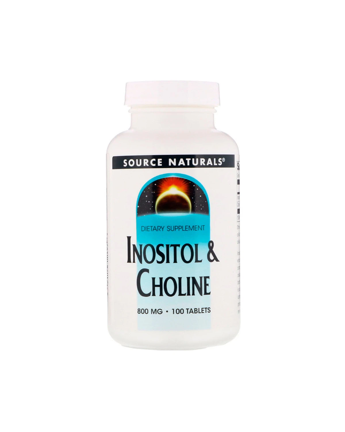 Інозитол і холін 800 мг | 100 таб Source Naturals 20300431