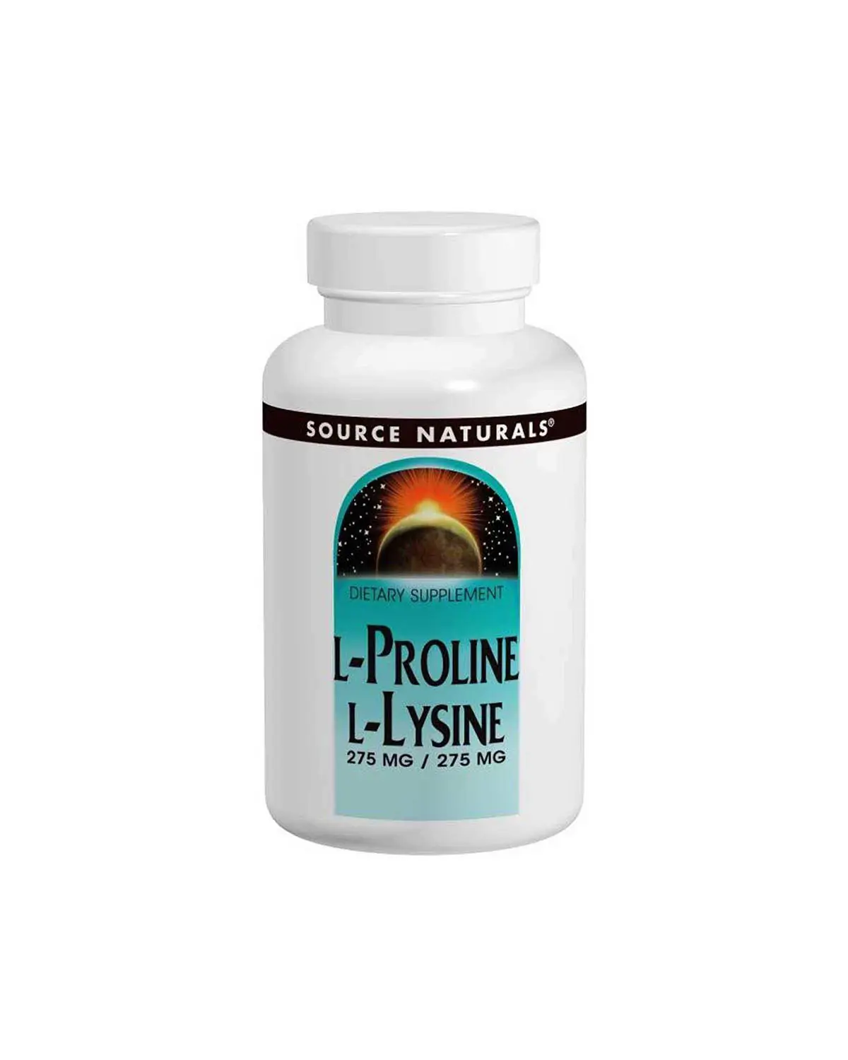 L-Пролін і L-Лізин 550 мг | 120 таб Source Naturals 20300437